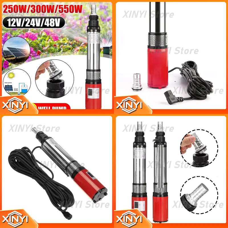 Solar Irrigation Pump 12V - High Lift 55m Submersible Pump DC