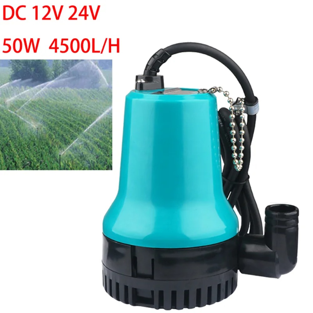 Solar Irrigation Pump 12V - Mini 4500L/H DC 12V/24V Solar Agricultural