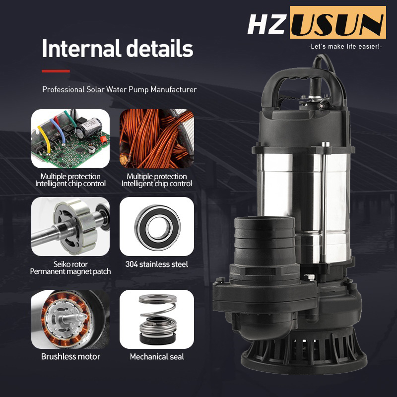 HZUSUN 1 HP DC Submersible Pum - Solar Water Pump 1Hp Dc review and price