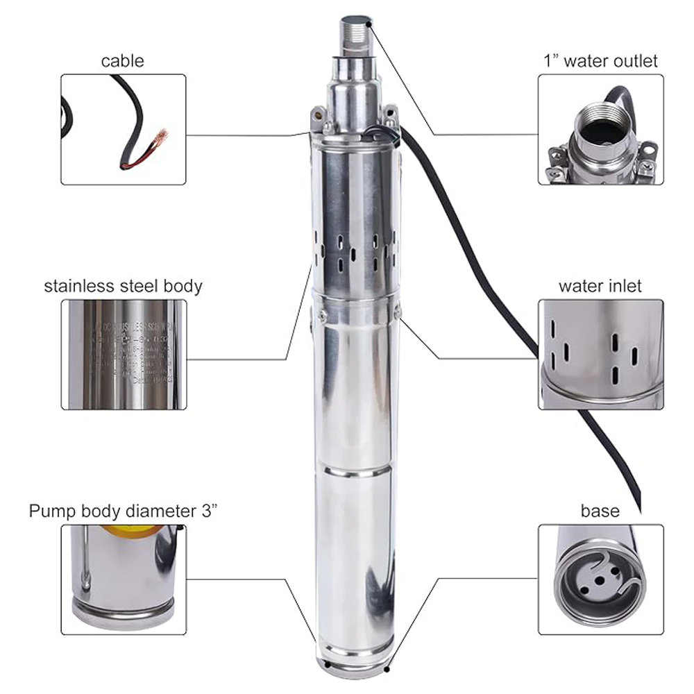 1HP Solar DC Water Pump High H - Solar Water Pump 1Hp Dc review and price
