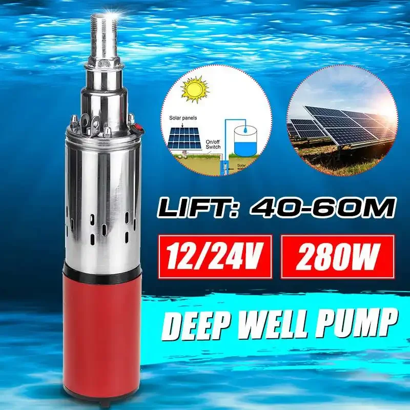 280W 12V/24V Solar Water Pump  - Solar Irrigation Pump 12V review and price
