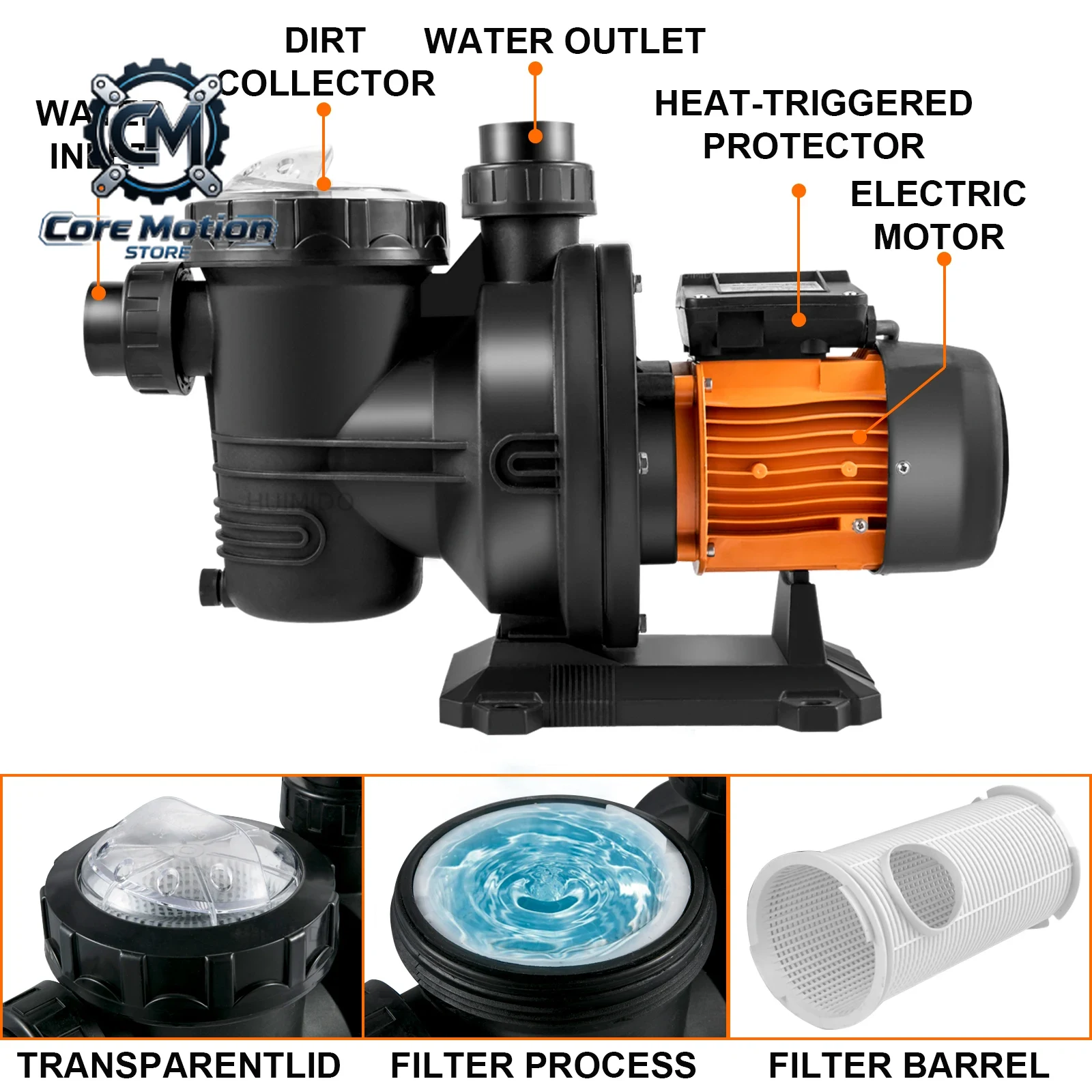 VEVOR Pool Pump Swimming Pool  - Solar Pool Pump 48V Dc review and price