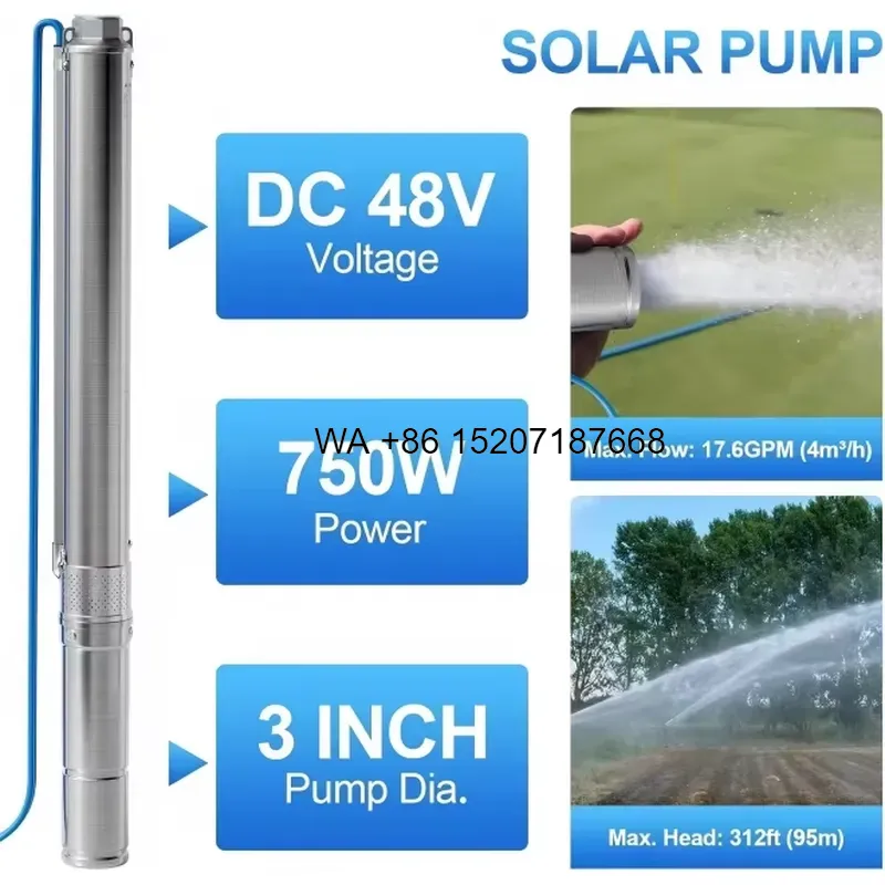 Wmwmnu 48V 750W Solar Water Pu - Solar Water Pump 48V Submersible review and price