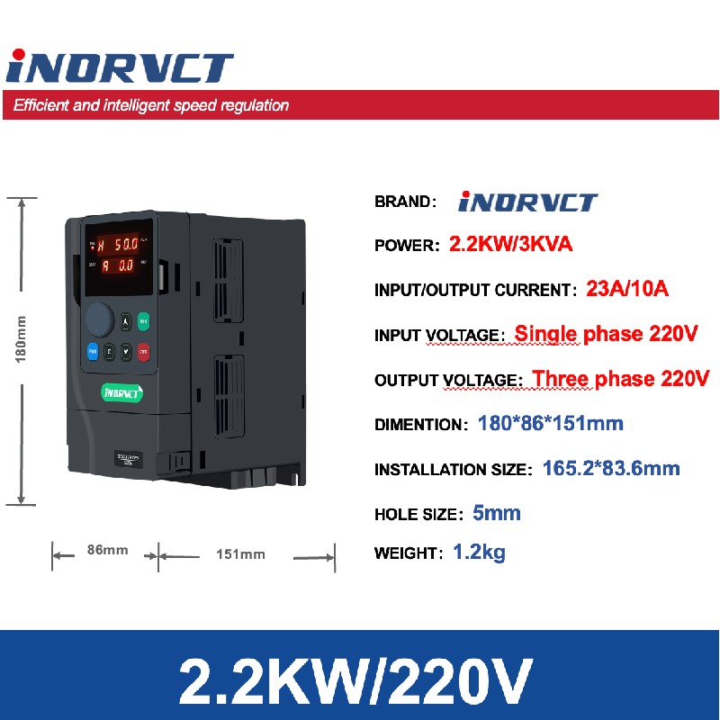 2.2kW 3HP 220V Single to 3-Pha - Solar Pump Inverter 2.2Kw review and price