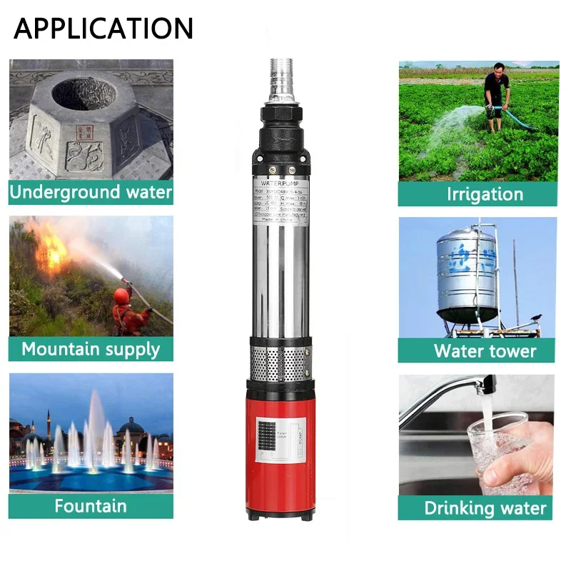 550W 12V 24V 48V High Lift 55m - Solar Irrigation Pump 12V review and price