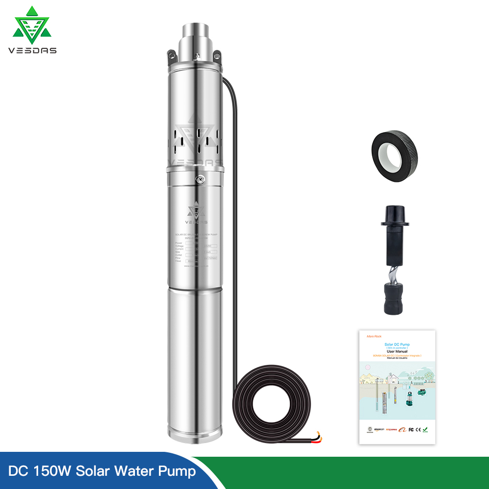 Low Pressure 150W 370W 750W So - Solar Water Pump 48V Submersible review and price