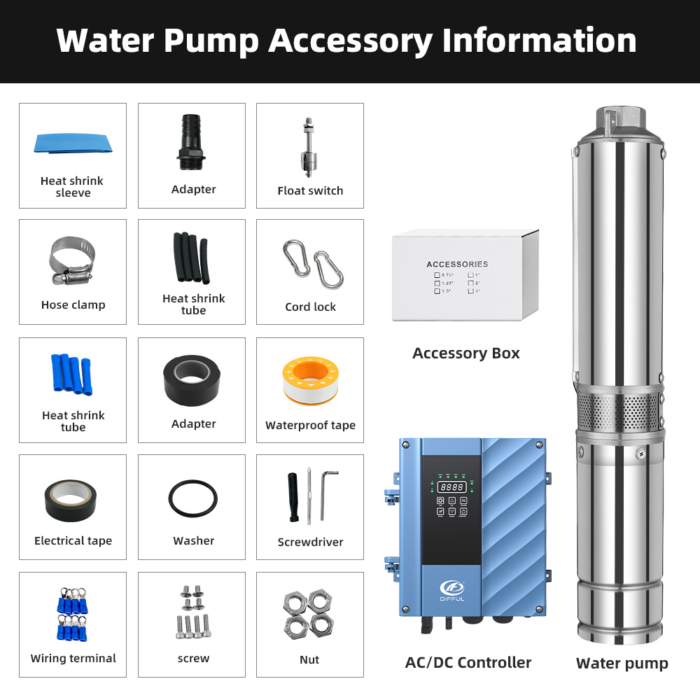 DIFFUL 4 inch 2200W Solar Deep - Solar Water Pump 2200W 4 Inch review and price